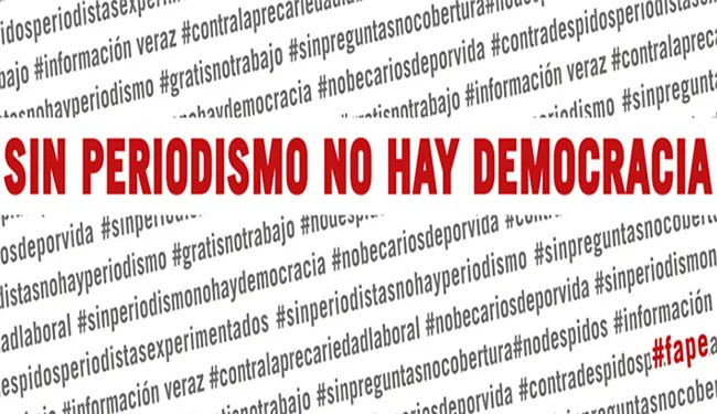 aprensamadrid's tweet photo. ▶️ Manifiesto de la FAPE por el Día de la Libertad de Prensa en defensa de los principios éticos y profesionales y el libre ejercicio del periodismo https://t.co/n6q7lwptup #DíaMundialDeLaLibertadDePrensa 

▶️ Asimismo, en el escrito la Federación señala la necesidad de defender la libertad de expresión y el derecho a la información veraz de los ciudadanos