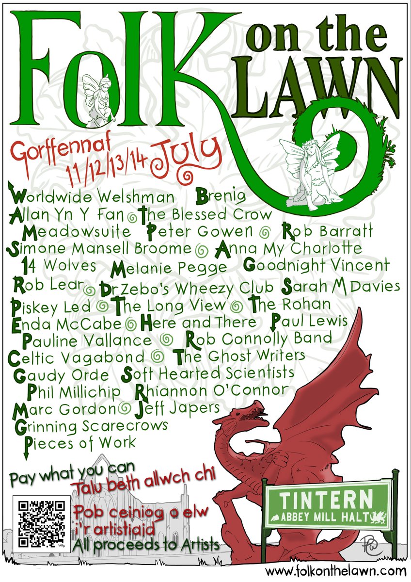 Introducing the second 2024 poster, again designed by the wonderful Paddy from Celtic Vagabound - a band as creative and skilled as its founder.