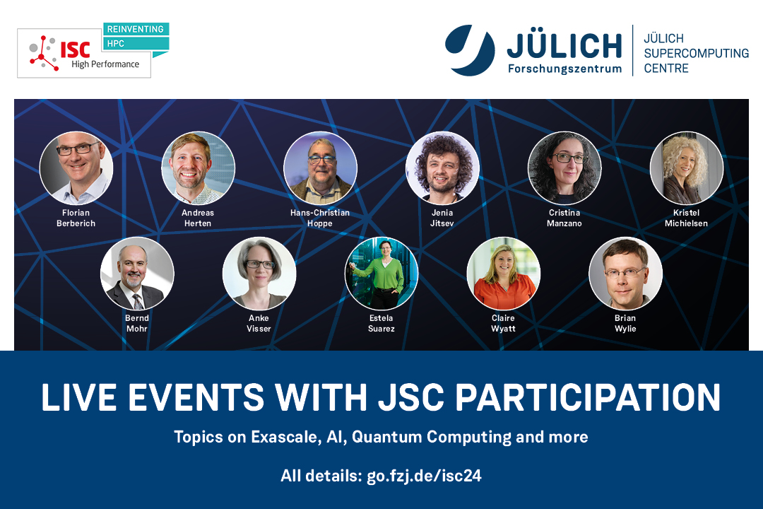 We’re involved in a total of 15 events, all centred around our focus topics: Gain insights into the potential of our future exascale computer JUPITER, explore quantum computing with JUNIQ, dive into the trends of #AI in #HPC, or whatever you’re up to! ➡️go.fzj.de/isc24