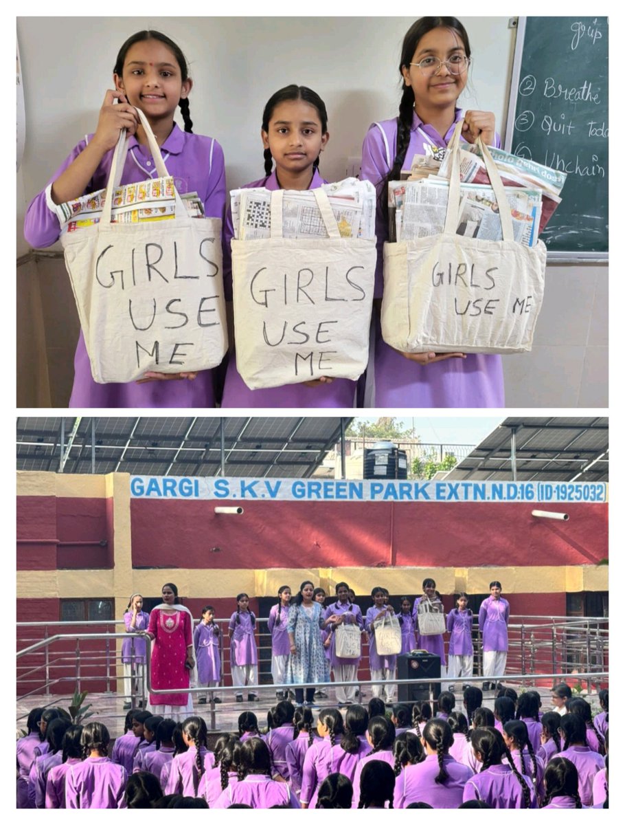 EVGC , Mrs Anamika empowered girls students with knowledge on proper disposal of sanitary napkins.
Let's break the stigma and promote hygiene for all.
#AwarenessCampaign 
#MenstrualHygiene 
@Dir_Education