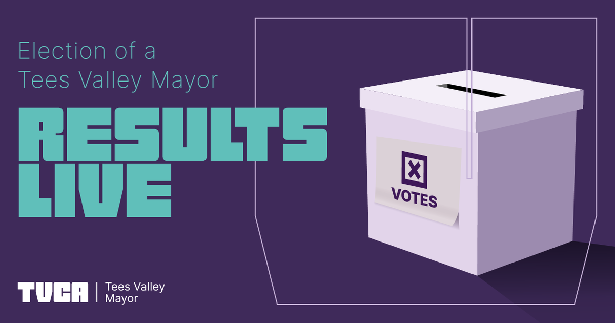 We will be tweeting live as results are announced for the #TeesValleyMayor election. 

The counts will start at the following times: 

Hartlepool – 9.30am 

Darlington, Middlesbrough, Redcar & Cleveland, Stockton-on-Tees – 10am