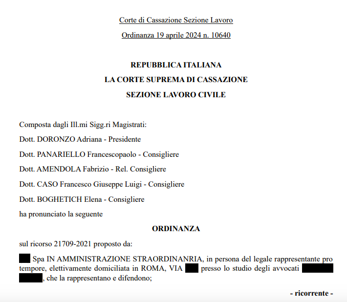 Cass. n. 10640/2024: il dipendente si obbliga alla messa a disposizione del datore delle proprie #energie, nei modi e nei tempi stabiliti dal #contratto. Pertanto, il mancato raggiungimento del #risultato prefissato non costituisce di per sé inadempimento->lavorosi.it/fileadmin/user…