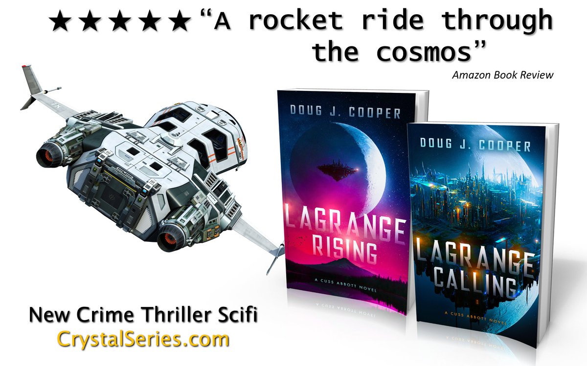 Marshal Cuss Abbott protects the citizens of Lagrange, chasing criminals across worlds, dispensing justice Amazon: amazon.com/author/dougjco… Author: crystalseries.com scifi crime thriller, police procedural, futuristic detective, space opera, romance, suspense, space western