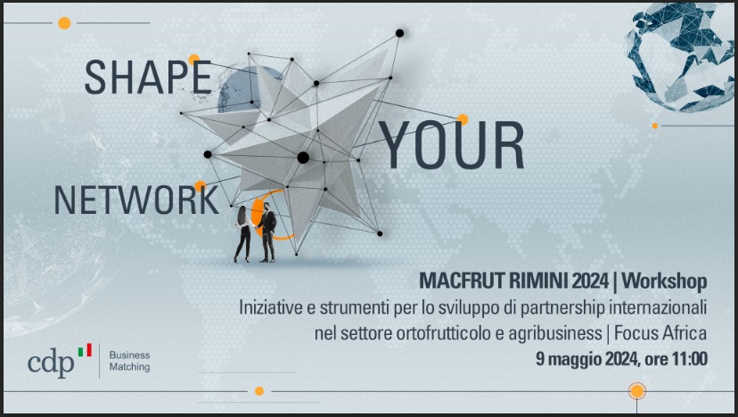 GruppoCDP's tweet photo. Incontriamoci!

Dall’8 al 10 maggio partecipiamo alla 41ª edizione di @MacfrutFiera a Rimini, con un workshop sugli strumenti finanziari dedicati allo sviluppo di relazioni commerciali nell’#ortofrutticolo e nell’#agribusiness, con un focus su #Africa. 👇

https://t.co/WgwqTRDJI6 https://t.co/9HgQmbpOHV