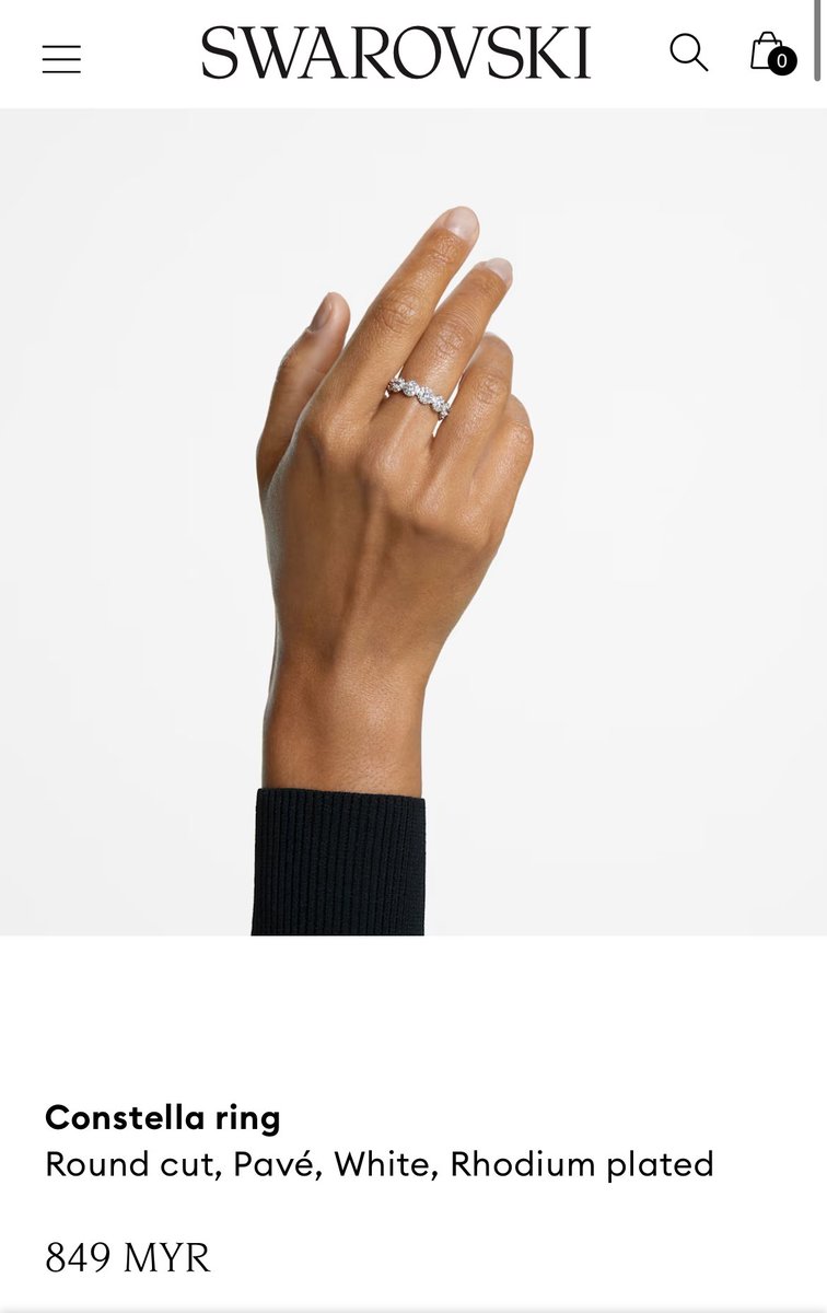 i tengok dkt story dahlia rizal borong swarovsk! banyak guys 😭😭

this one she wear constella & waterdrop
stack rings! 💍 RM849 nyah 🥹 i nangis boleh tak sbb i mampu beli dupe je

i nak kena beli this one pula ke?