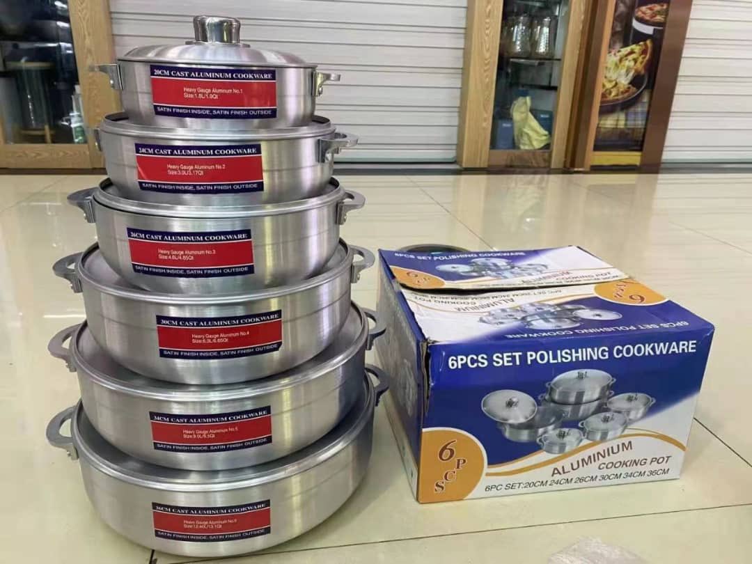 6 set Aluminum polished cookware set Price: 81000 Please retweet patronize and refer. Thank you