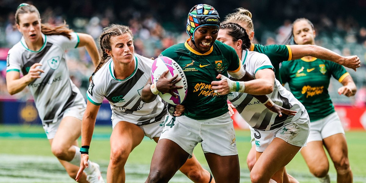 @Blitzboks shine ✨ Fiji fumbles at Singapore Sevens! South Africa's @WomenBoks clinch a 31-7 win against Spain, while Fiji's men face a setback with a 33-14 defeat to the USA. Exciting milestones in women's rugby too, as France makes history with the tournament's first women's…