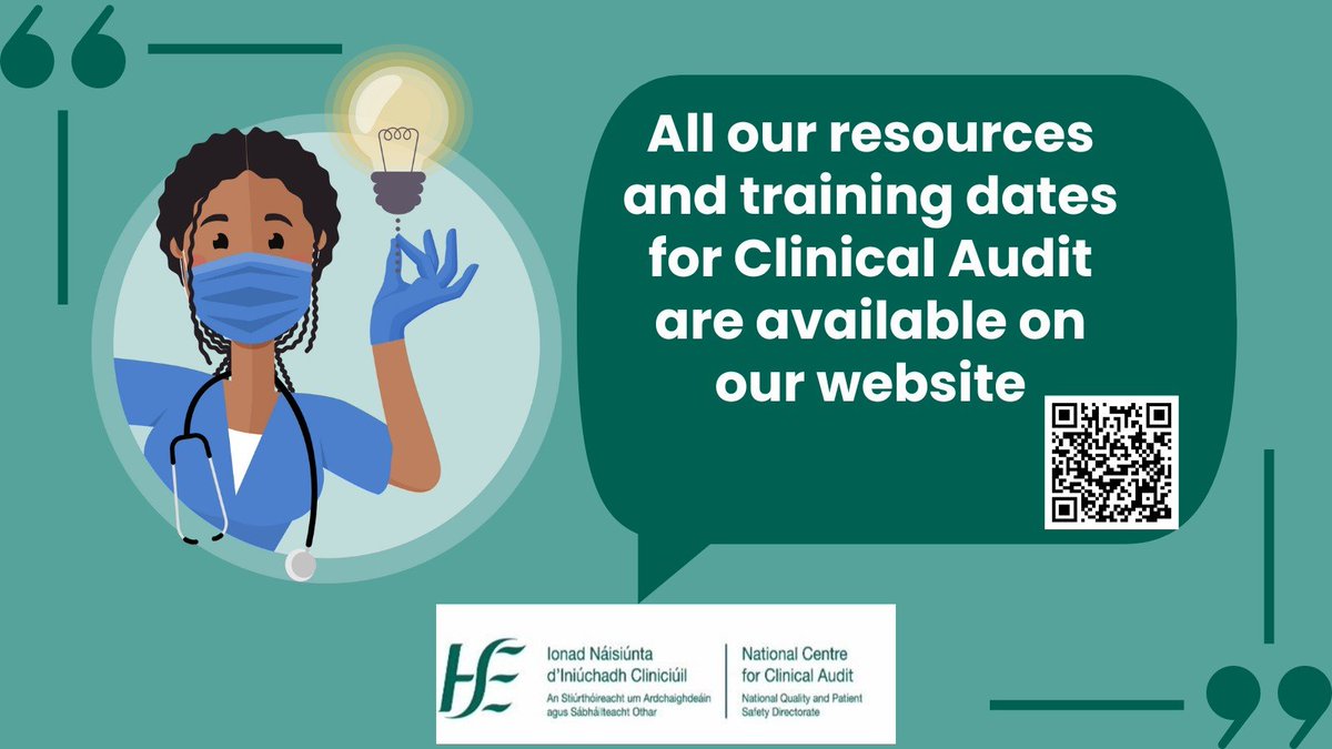📢Are you interested in Clinical Audit but don't know where to start 💡 All of our resources including our education & training opportunities, toolkit and more are available on our website 🎓📚👉www2.healthservice.hse.ie/organisation/n…