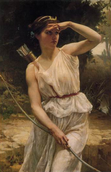 Arduinna is a goddess who was worshipped in the Ardennes Forest. Not much is known about her but she is thought to have been a huntress who rode a wild boar and is often compared with the Roman goddess Diana. 🎨Guillaume Seignac #FolkyFriday