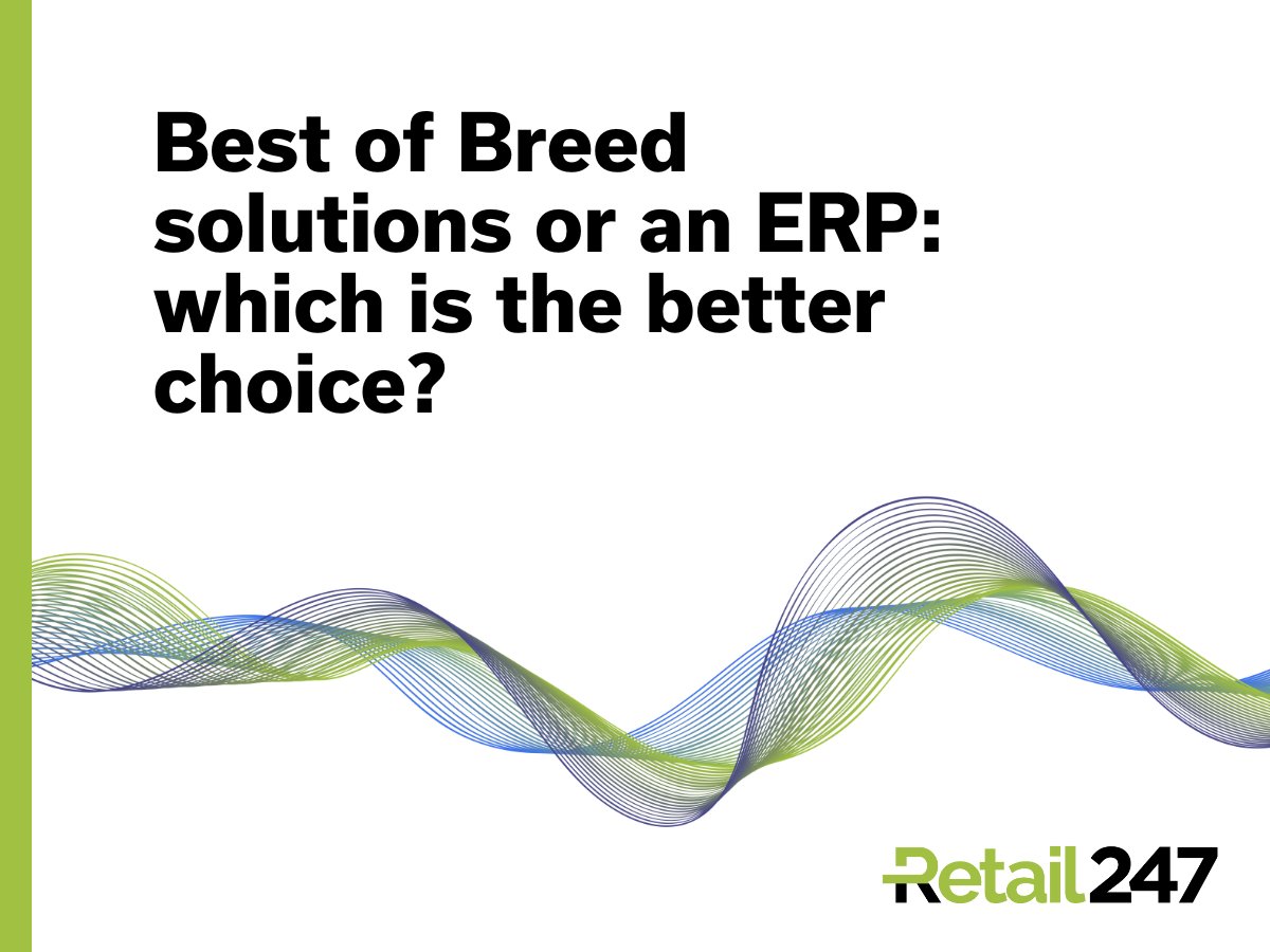 Do ERPs still have a place within the advanced retail industry? Or should businesses migrate to their own choice of best of breed solutions? Find out in our latest blogpost 👇

retail247.com/best-of-breed-…

#ERP #BestofBreed #retailtech #retailsolutions