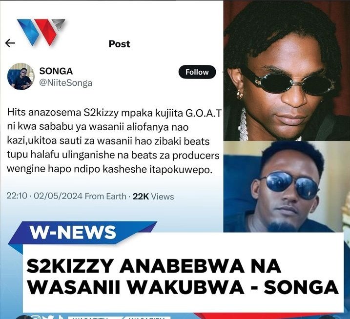 Sema dharau kwa S2Kizzy ni kubwa sana, Kwasasa East Africa mzima jamaa ndio King.