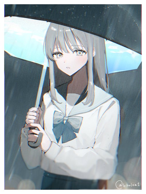 「雨 学生服」のTwitter画像/イラスト(新着)