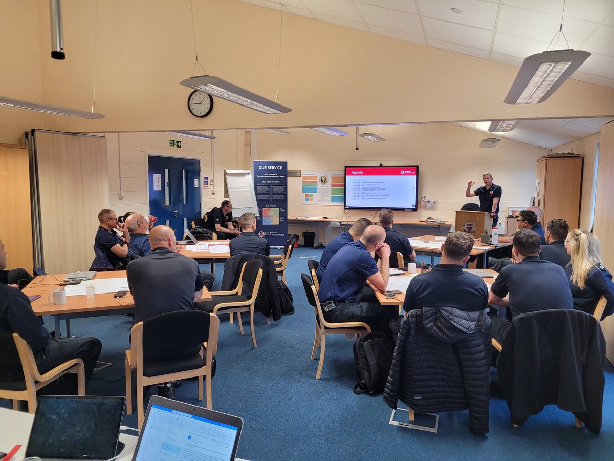 @HSYouldon @dougmarshall8 @ESFRS_GMEast A day with the Station Managers, listening to views on how they want to shape the future, a key group of people driving change.