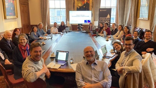 Day Two of our PhD/ECR Workshop: Values in EU Law & Policy underway in Old College on a glorious Edinburgh morning @UoELawSchool @uoessps Thank you to all our panellists and discussants - .