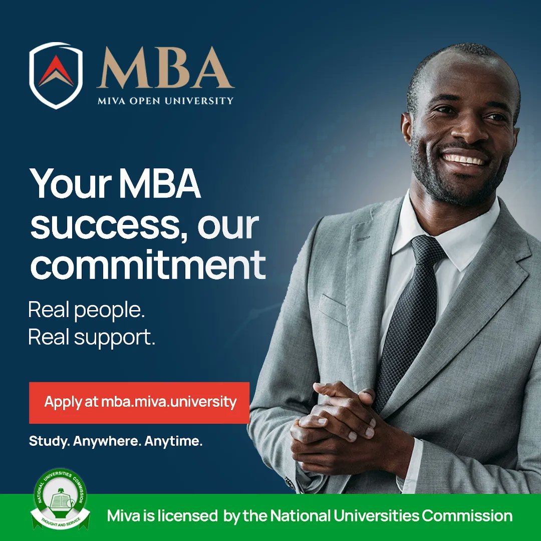 Our educational approach is designed to be dynamic and engaging, blending interactive virtual classrooms, practical projects, business simulations, and real-world case studies.

Get started with the Miva MBA at mba.miva.university. 

#MivaOpenUniversity #MBA #TheMivaMBA