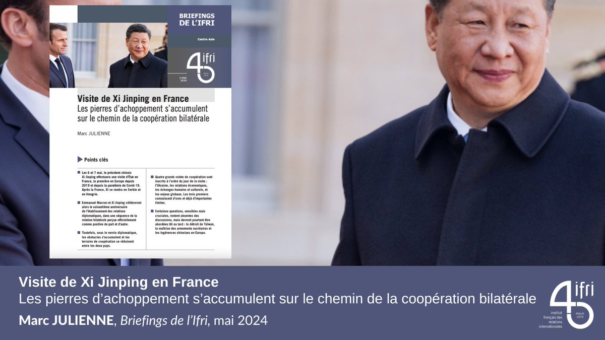 🇨🇳🇫🇷 Les 6 et 7 mai, le président chinois Xi Jinping effectuera une visite d’État en France, la première en Europe depuis 2019 et depuis la pandémie de Covid-19. → Emmanuel Macron et Xi Jinping célèbreront alors le soixantième anniversaire de l’établissement des relations…