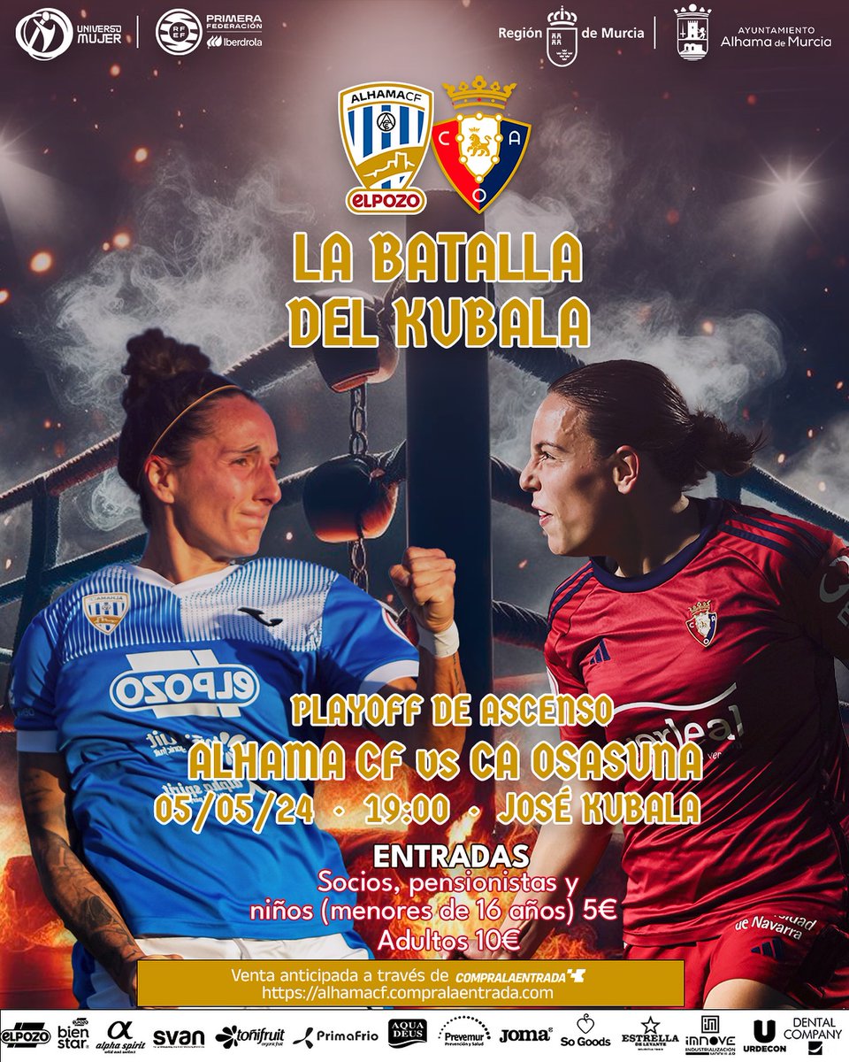 En directo, en @la7tele 📺

@AlhamaElPozo VS @osasuna_fem

Sigue el partido de ida por el ascenso a la Primera División Femenina ⚽️

🎥 Somos #SinopsisVuvuzela 🤍💛 @live_vuvuzela