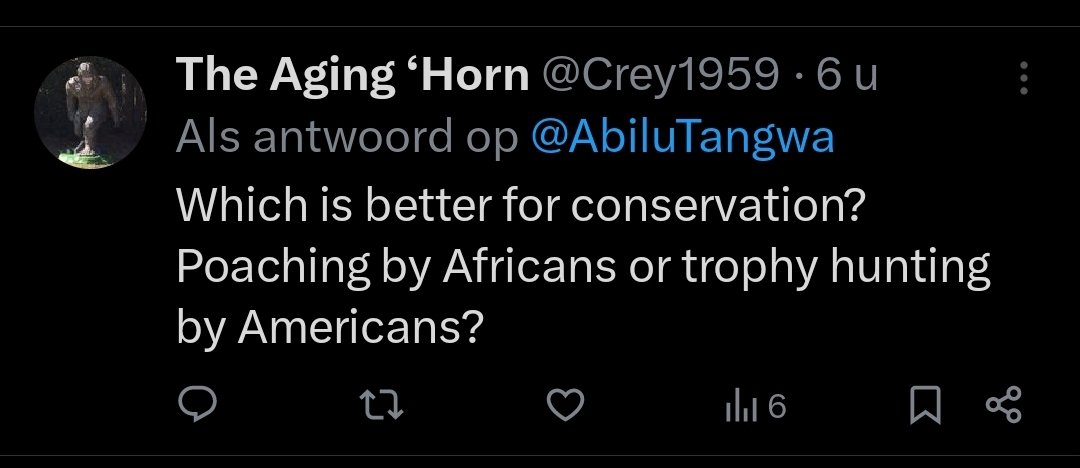 Neo-colonialism is alive and well.

Black Africans are poachers and white Americans are conservationists