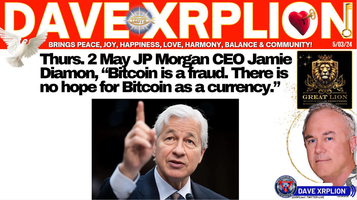 Jamie Diamon. 'Bitcoin is a FRAUD.'