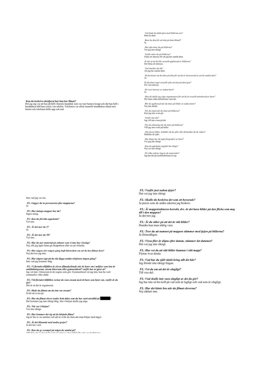 dumpen_se's tweet image. En idrottslärare misstänks ha smygfotograferat av ett hundratal nakna elever. Förutom filmer på eleverna hittade man drygt 80.000 filer med övergreppsmaterial vid genomgång av mannens enheter. 

Idrottsläraren heter Ulf. 
Platsen för fotografering är omklädningsrum och andra