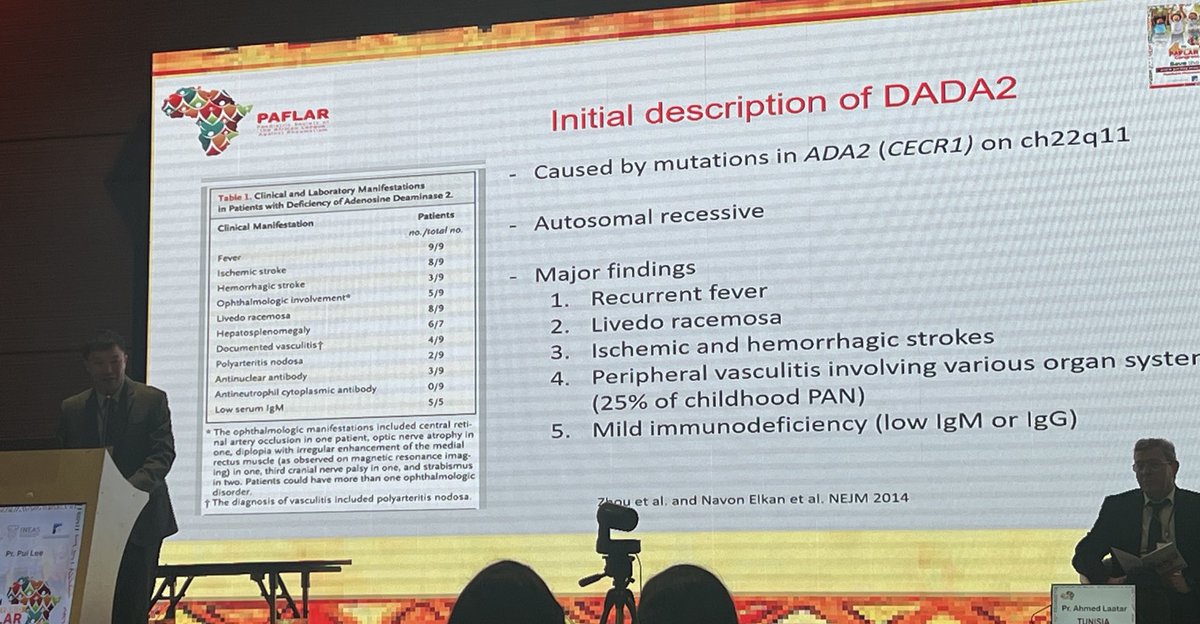 About 25% of pediatric PAN will have a mutation in ADA2!

#PAFLAR24