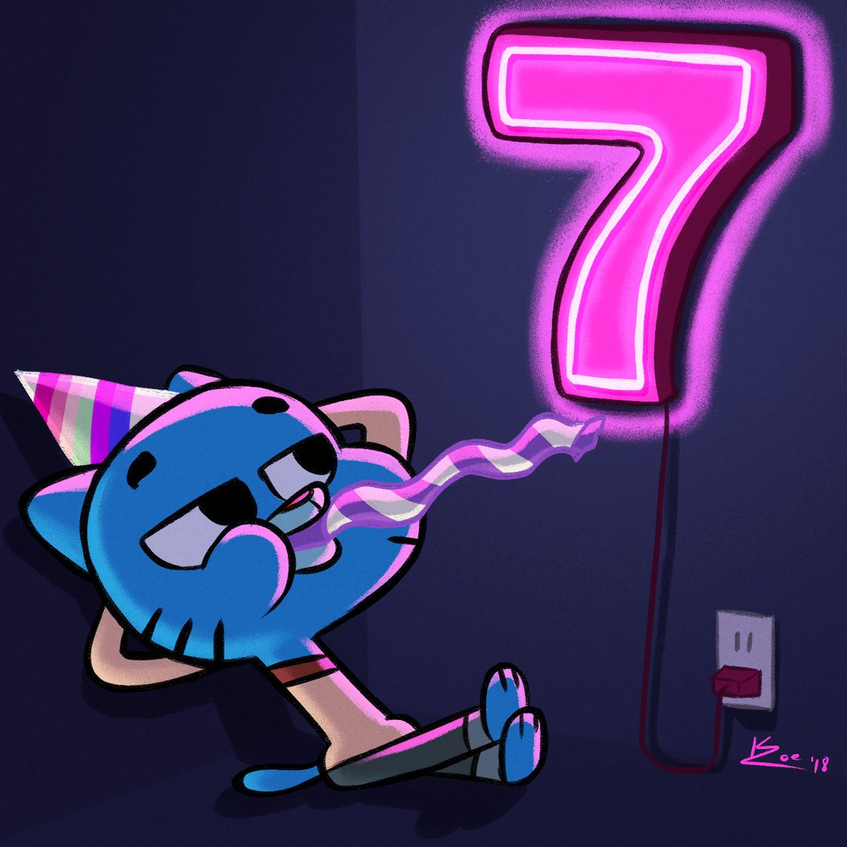 #FlashbackFriday 
I know it's the 13th anniversary of #TheAmazingWorldOfGumball but it seems Gumball himself couldn't be bothered to get an updated neon sign…
.
#tawog