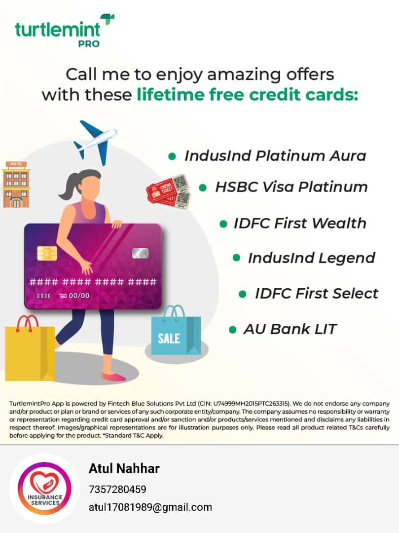 Choose from our lifetime-free credit cards to enjoy irresistible offers without any annual fee!