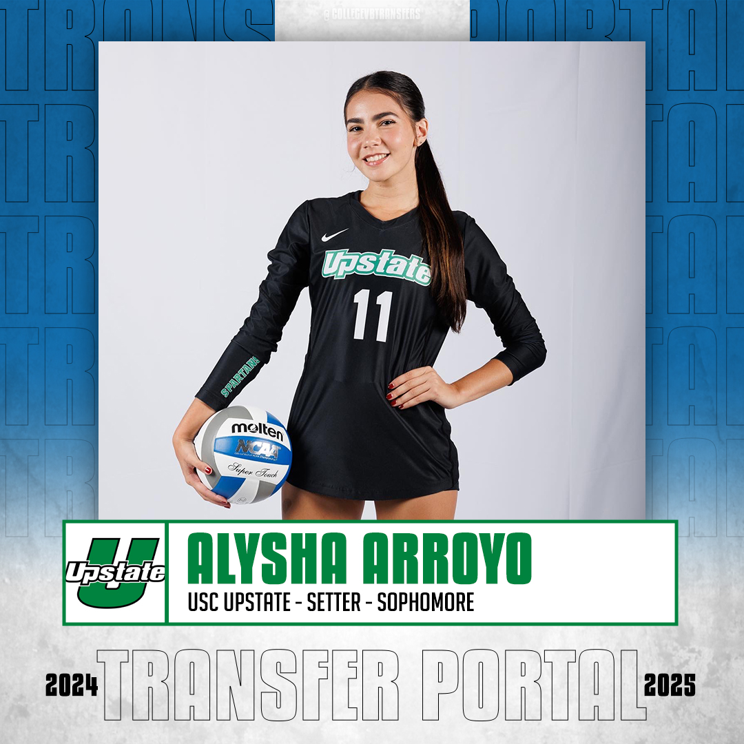 𝗜𝗻 𝗧𝗵𝗲 𝗣𝗼𝗿𝘁𝗮𝗹 ✏️: Alysha Arroyo 🏐: Setter 🎓: Sophomore 📍: USC Upstate #CollegeVBTransfers | #NCAAWVB