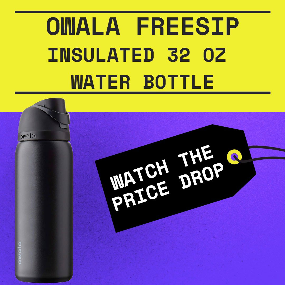 Today's Deal: Owala FreeSip Insulated Stainless Steel Water Bottle

Watch the price drop and Grabbit here:
gograbb.it/grabb

#goGrabbit #dealoftheday #dailydeal #discountshopping #discountdeals