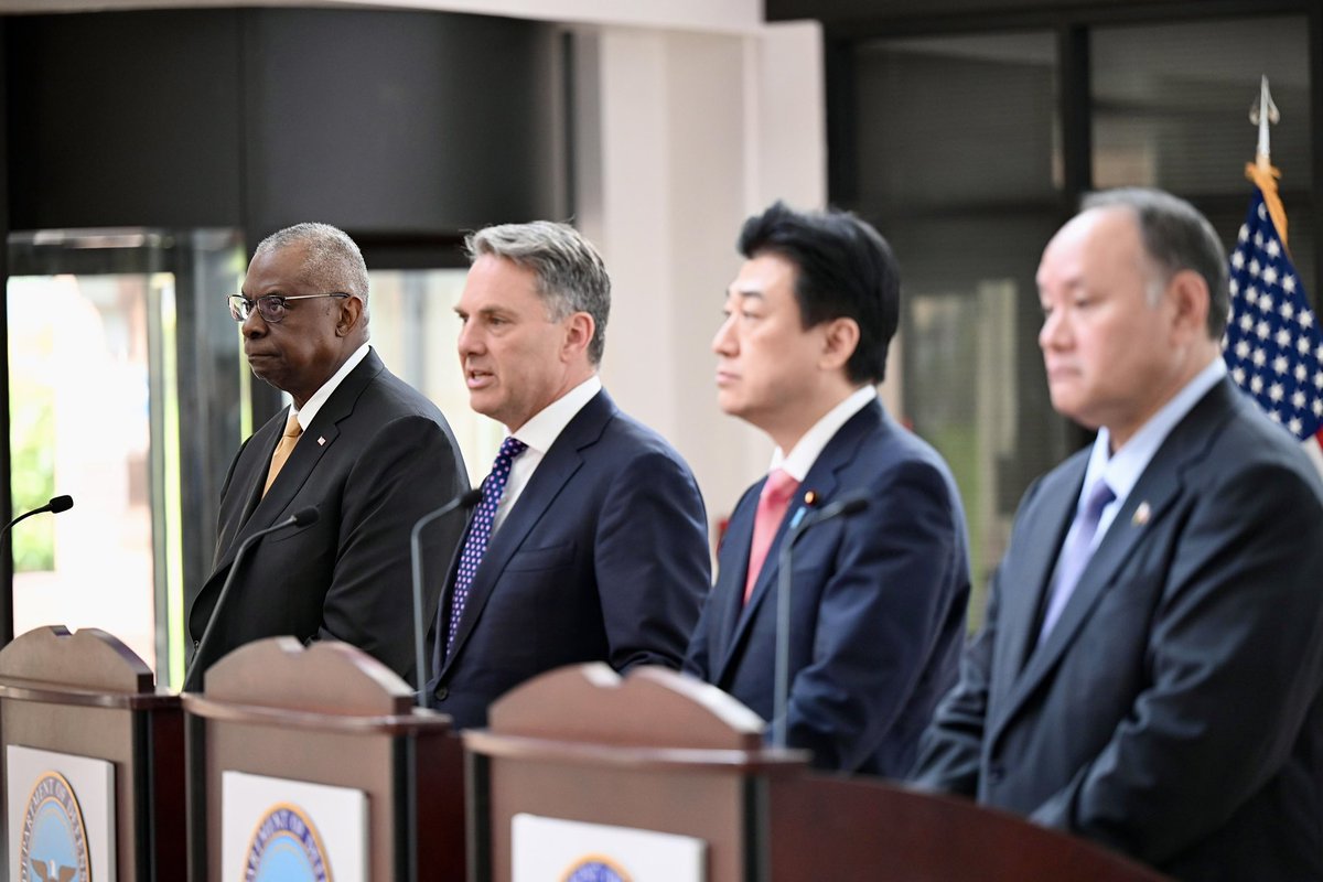 I met today with my counterparts from Australia, Japan, and the Philippines to strengthen the historic momentum among our four countries. We share a vision — and we’ve charted an ambitious course to advance that vision together.