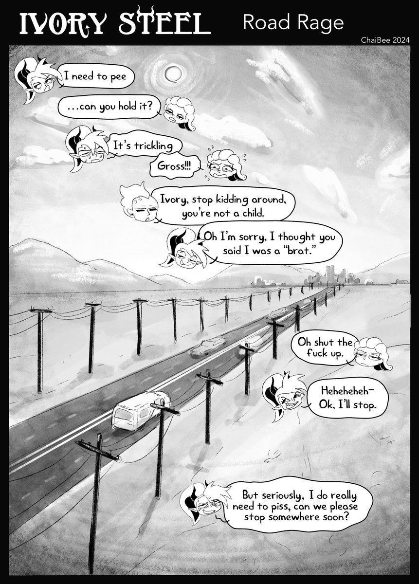 IVORY STEEL - ROAD RAGE Pgs 3-4 #comic #webcomic #ivorysteel