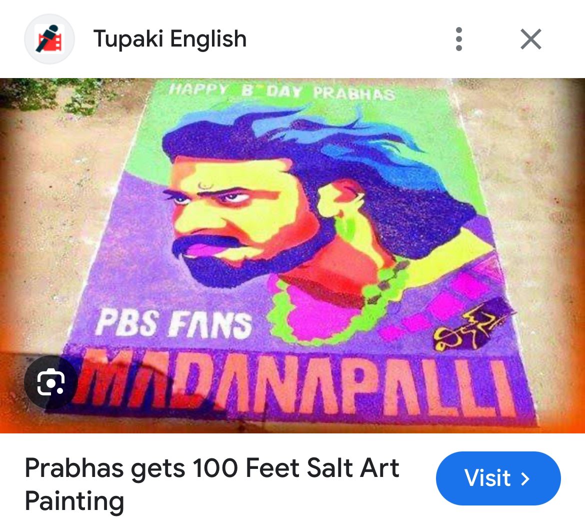 Every year edoka art unique ga chestaru Madanapalli fans