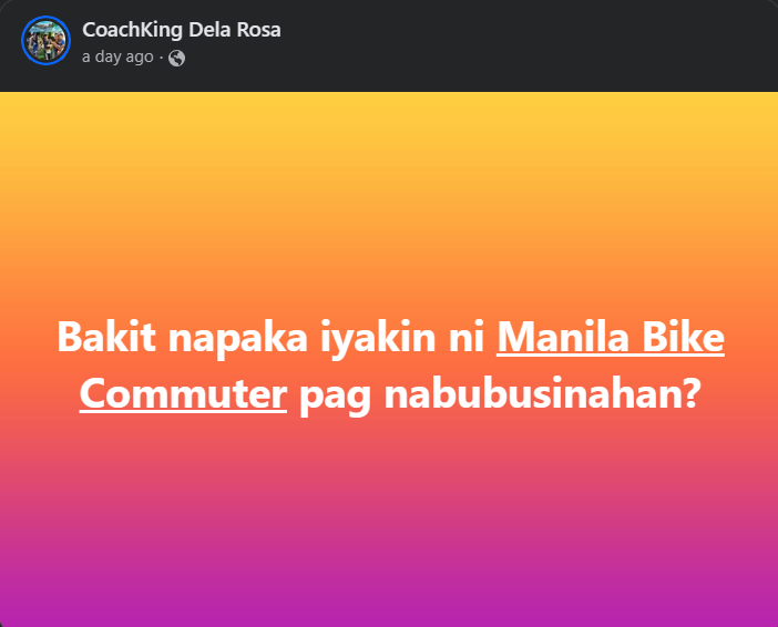 Before anyone makes a comment like this, I want people to understand how it feels to be honked at by a car while minding your own business biking legally in the street. Try it some time, and then still say this with a straight face.