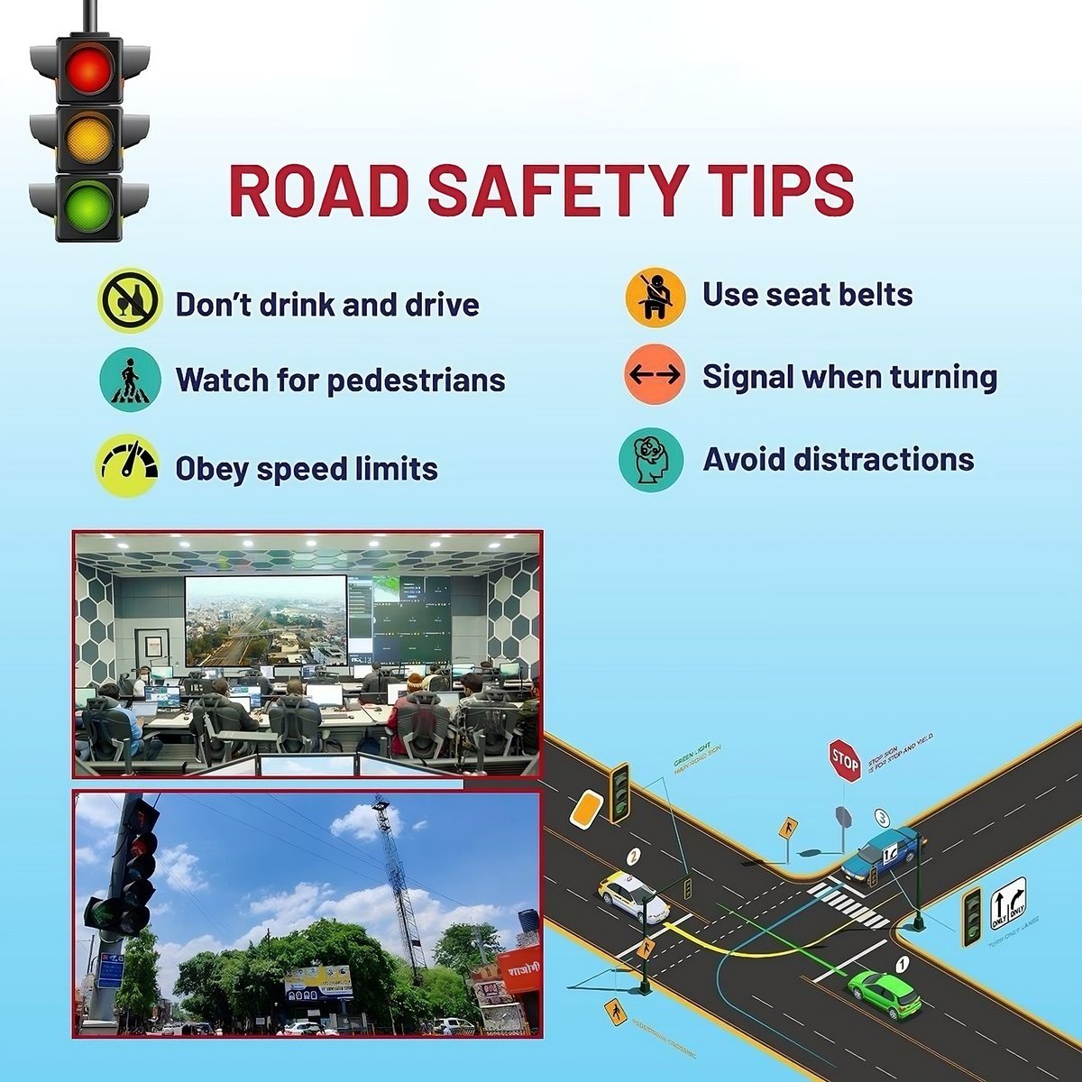 Navigate the streets of #Aligarh with confidence and caution! Let's pave the way for safer streets and brighter futures. Remember, safety first! #RoadSafety