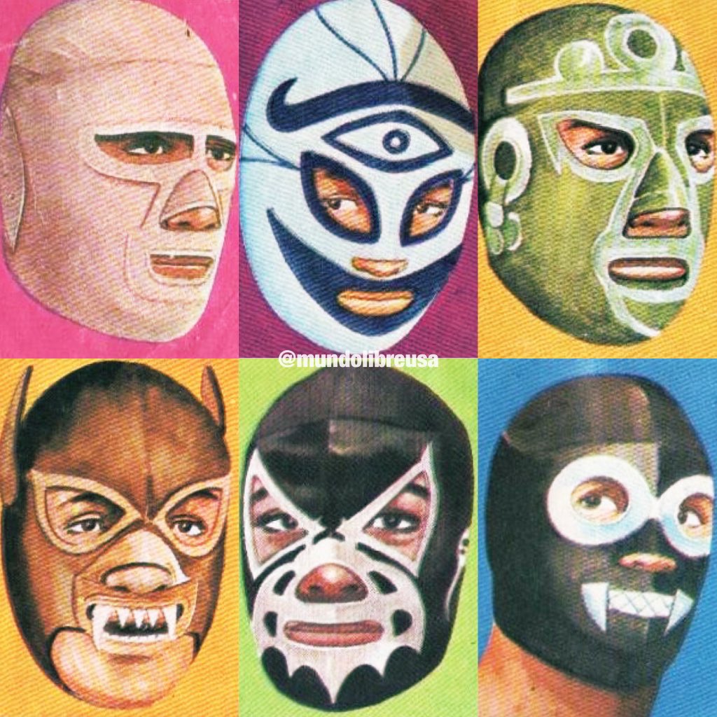 Angel Exterminador, Horoscopo, El Tolteca, Lobo Salvaje, El Murcielago, Oso Polar • 80s sticker stamps 🇲🇽