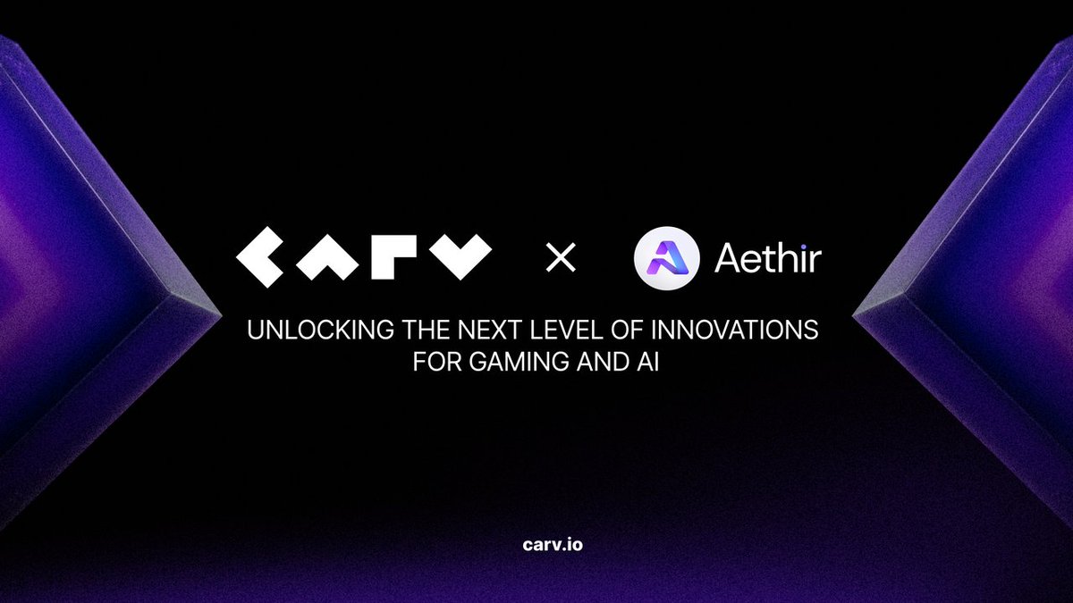 carv_official's tweet image. Announcing strategic partnership with @AethirCloud to propel next-gen #Gaming &amp;amp; #AI innovation:

1. Enabling seamless game streaming for 2.5M users
2. Decentralized infrastructure for privacy-preserving computation
3. Reciprocal rewards across ecosystems

User owned data x…