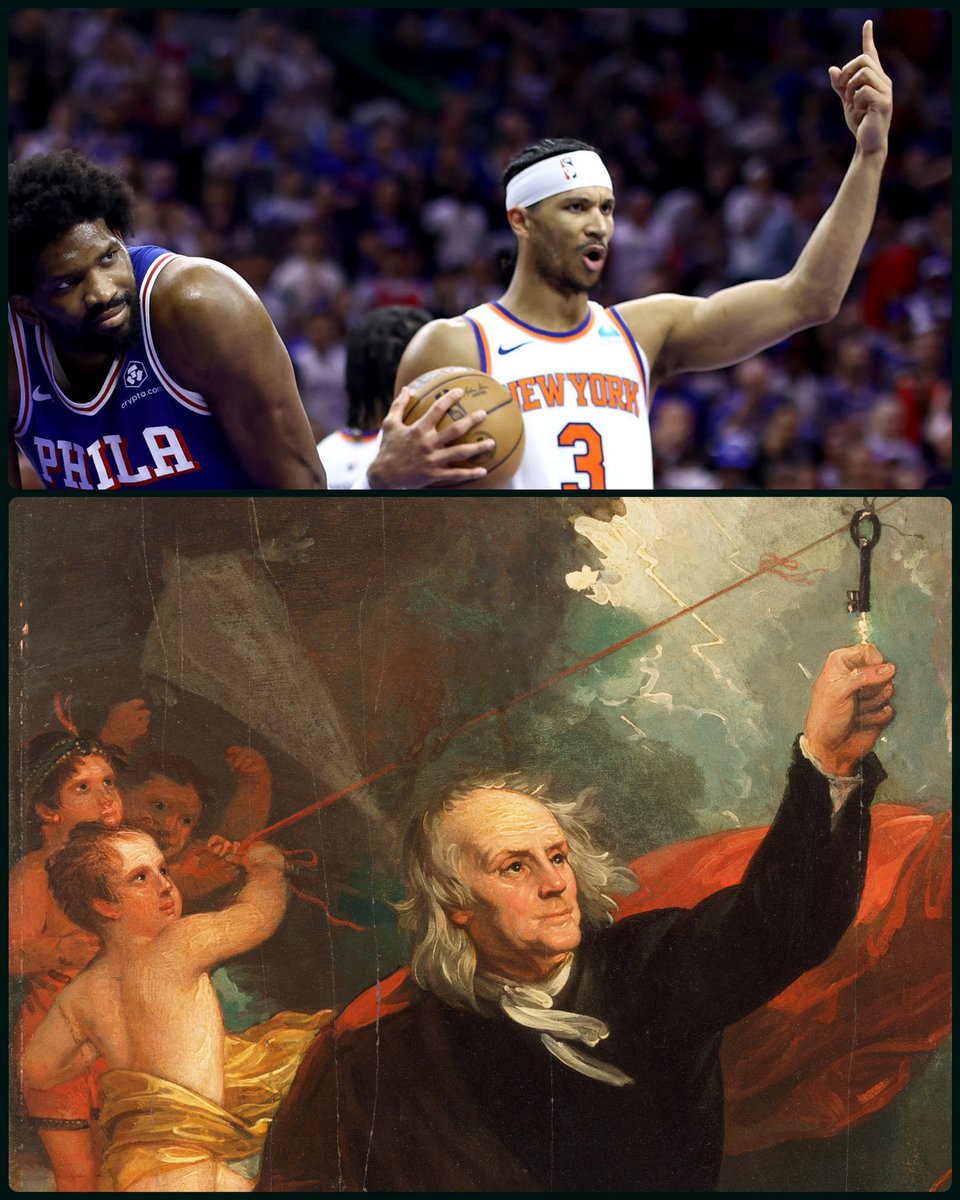 Benjamin Franklin Drawing Electricity from the Sky, by Benjamin West, 1816, 📸 by <a href="/NwachukwuTim/">Tim Nwachukwu</a>