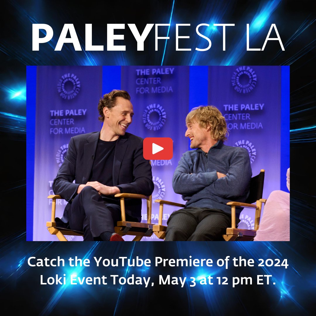 🚨Now Premiering! We're bringing the enchantment straight to you with an exclusive Premiere of select PaleyFest events, including the highly anticipated Loki event, on our YouTube channel! #PaleyFestLA View here: bit.ly/3JLW1DI #PaleyFestLA