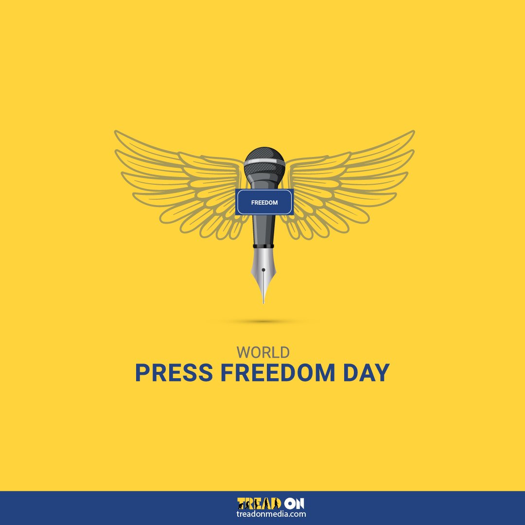 Happy World Press Freedom Day!

Let's celebrate the power of the free press in amplifying voices and promoting transparency worldwide.

#freedomofexpression #pressfreedom #freedomofthepress #digitalmarketingmarketing #websitedesigning #adcampaign
#treadonmedia #treadon