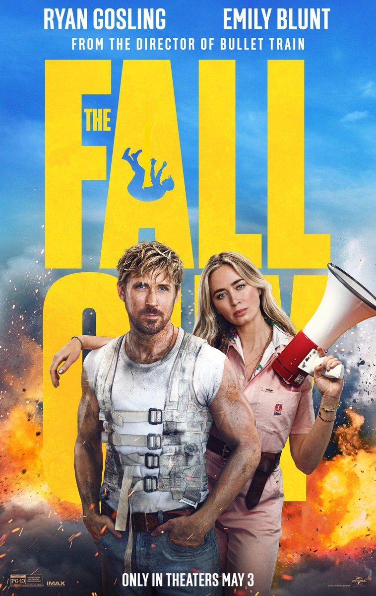 I wasn’t expecting to like #TheFallGuy was much as I did. Gosling, Blunt & Taylor-Johnson took a simple premise & made it a load of fun. There are definitely lots of cool stunts, including a super-cute stunt dog. Really appreciate the mid-credit scene. See it on a big screen. 👍