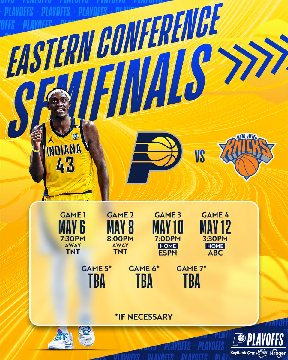 our Eastern Conference Semifinals matchup against the Knicks is set 👀
