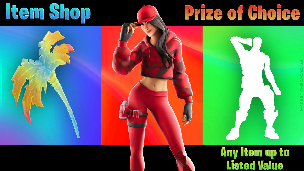 FORTNITE ITEM SHOP GIFT GIVEAWAY (VBUCK ITEM) Winner will be added and gifted any 1 item of their choice. No limit. Including bundles. TO ENTER: - Repost - Follow me Ends in 24-48 hours, good luck! Image by @megaorigami