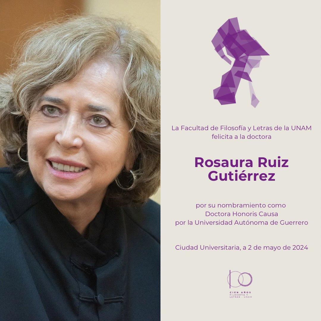 #UnGoyapara la doctora Rosaura Ruiz por su nombramiento como Doctora Honoris Causa de la @UAGro_MX