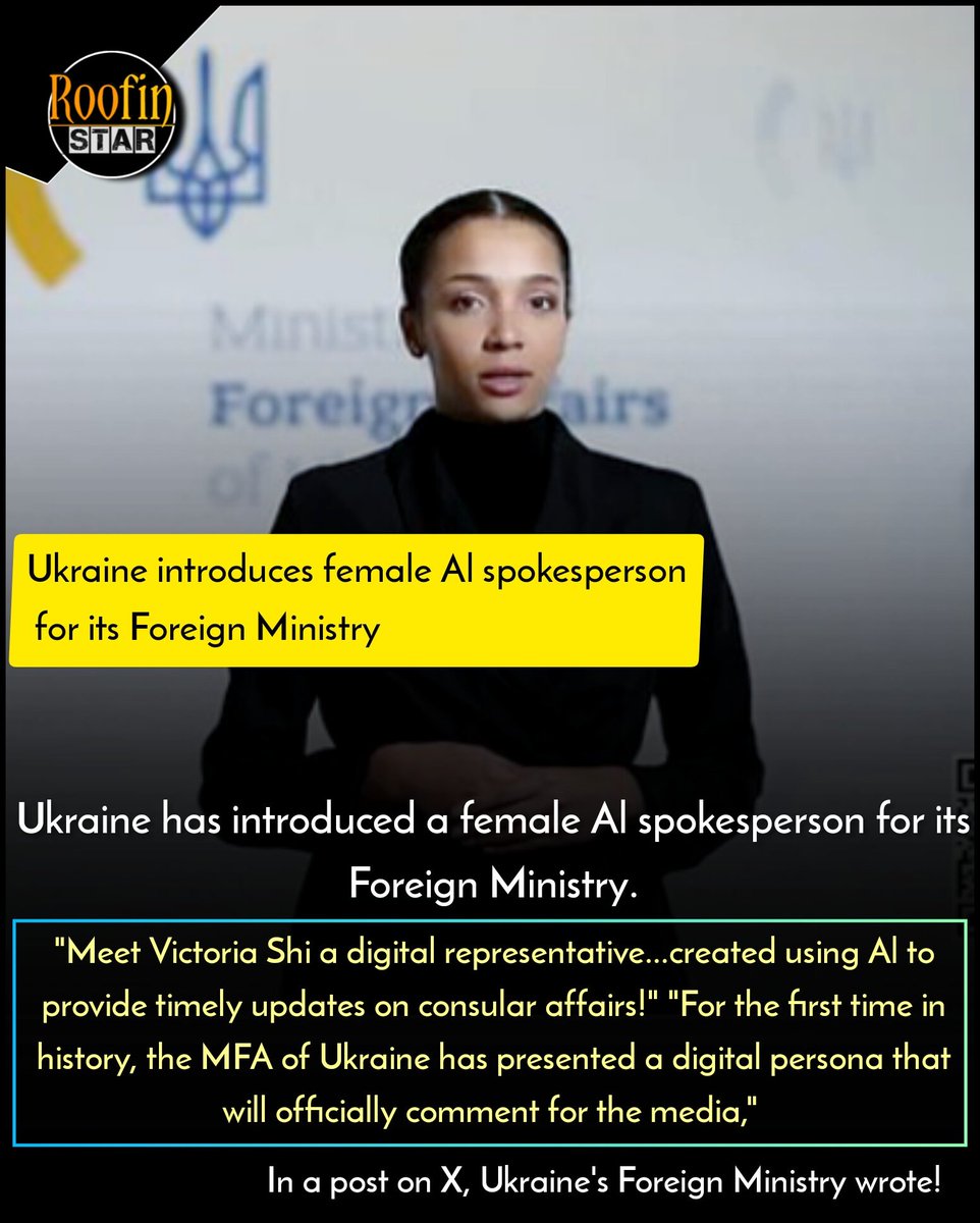 Meet world's first AI foreign Minister 😬😳
#Ukraine #Ai #VictoriaShi