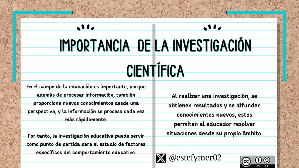TaniMGG's tweet photo. "Al investigar estamos educándonos" #PedagogiadelasCienciasExperimentales #educacion #Tic #DocenteInnovador #Digital #Investigación #Modelospedagogicos #TeoríaDelAprendizaje
@jorgearmi20

@experimenutmach https://t.co/vZLN49XPXy