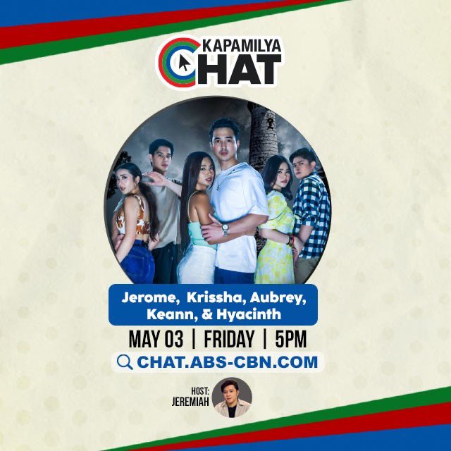 Mga Ka-bida! Halina't sumamang makipagkwentuhan at kulitan kasama ang cast ng upcoming six-part Viva One original series, 'SEM BREAK' on today's #KapamilyaChat! 

Simply log on chat.abs-cbn.com para makasama mo sila!

#SemBreak
#VivaOne
#MayKasamaKa
#KrisshRome
#HyGab