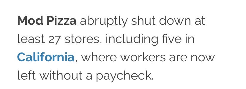 Biden breaks historic record - Another successful restaurant with great locations and a ton of traffic helps planet survive and #climatechange by shutting down hot pizza ovens to save planet. Non union workers termed. Dems say closures will be good for unions. #modpizza #whonext