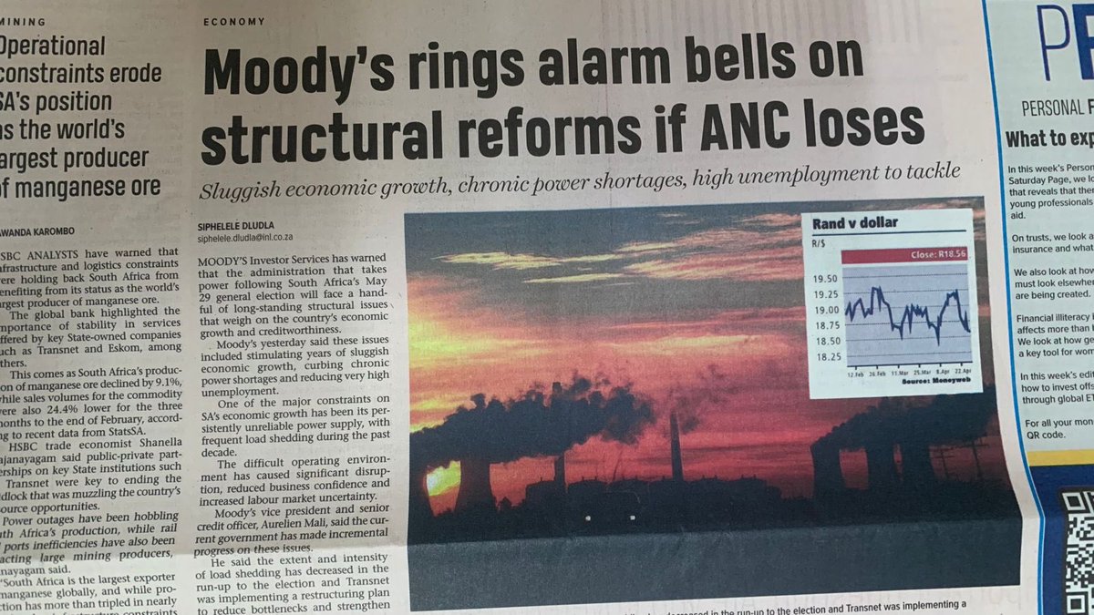 The next administration will have its work cut out. Reforms in all sectors will keep incoming personnel busy for long periods. Undoing ANC profligacy and corruption will require expedient planning and implementation.