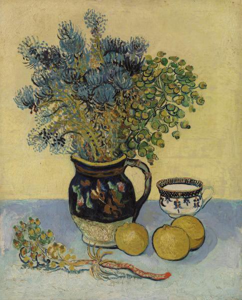 #VanGogh of the Day: Majolica Jug with Wildflowers, May 1888. Oil on canvas, 55 x 46 cm. The Barnes Foundation, Philadelphia. @the_barnes