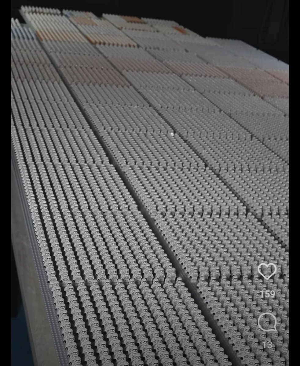 Imagine buying a thousand Lego clones and all you do with them is just put them on gray baseplates